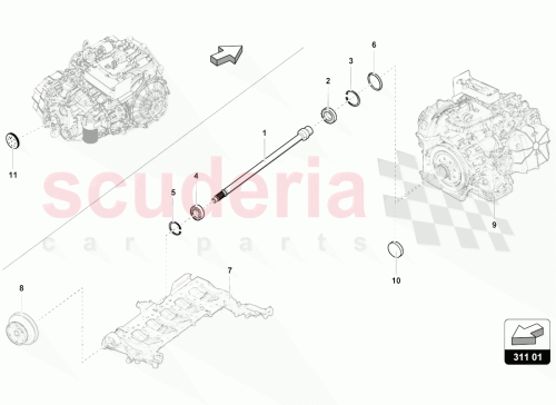 Part Diagram for Lamborghini 0B1301467B
