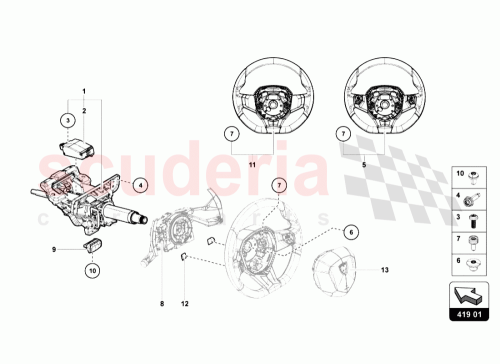 Part Diagram for Lamborghini 8K0905852E