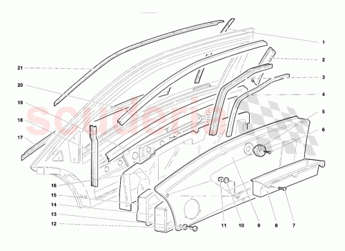 Part Diagram for Lamborghini 009421425