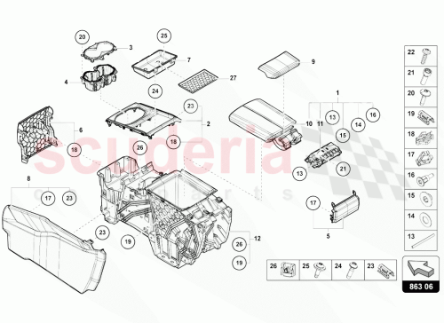 Part Diagram for Lamborghini 4ML862534