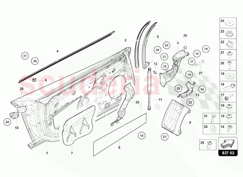 Part Diagram for Lamborghini 470837704F