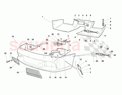 Part Diagram for Lamborghini 008100861