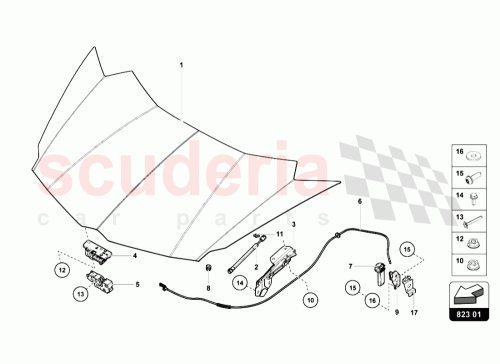 Part Diagram for Lamborghini 470823301A