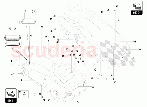 Part Diagram for Lamborghini 470010001A