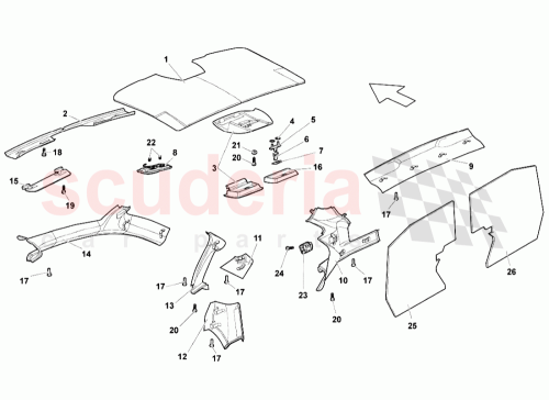 Part Diagram for Lamborghini 418857552004