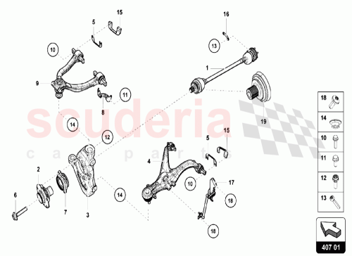 Part Diagram for Lamborghini 4D0407613E