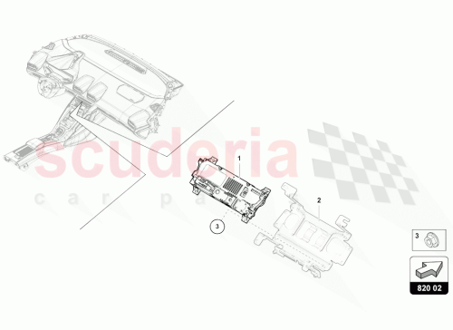 Part Diagram for Lamborghini 4T0820043P