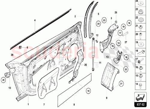 Part Diagram for Lamborghini 470831122C