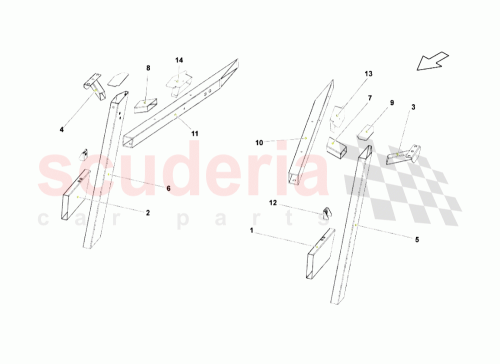 Part Diagram for Lamborghini 407809240A