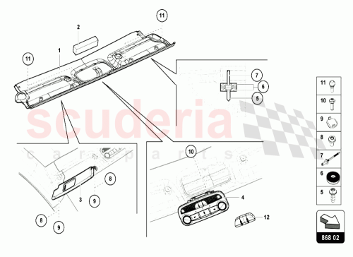 Part Diagram for Lamborghini 476857551
