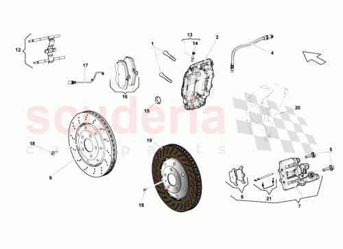 Part Diagram for Lamborghini 400615405T
