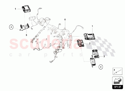 Part Diagram for Lamborghini 4S0907461A