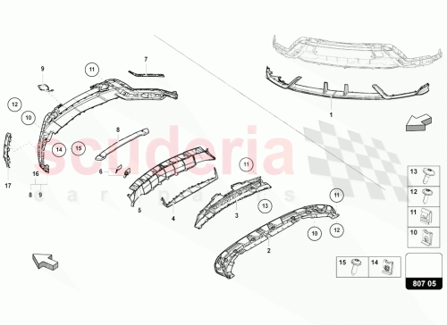 Part Diagram for Lamborghini 4ML807544