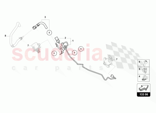 Part Diagram for Lamborghini 06E127233C