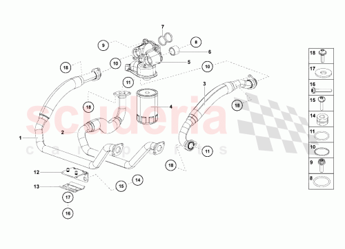 Part Diagram for Lamborghini 07M115405