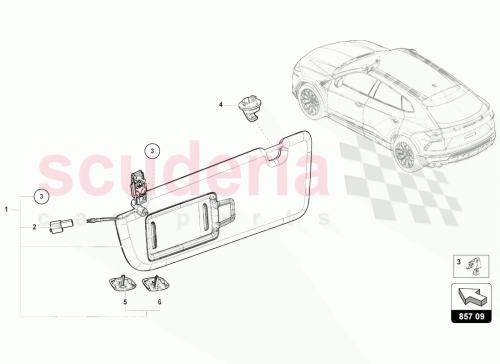 Part Diagram for Lamborghini 4ML857551FT8