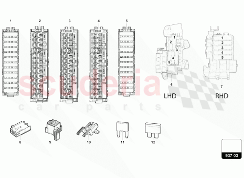Part Diagram for Lamborghini 4H0937527A