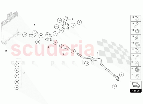 Part Diagram for Lamborghini 4M0121487K