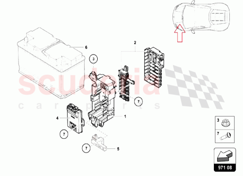 Part Diagram for Lamborghini 4S0937548BB