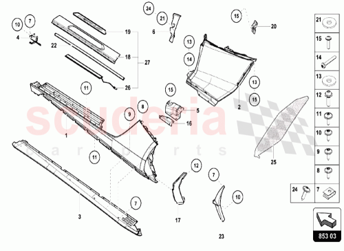 Part Diagram for Lamborghini N10671501