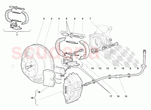 Part Diagram for Lamborghini 003229882