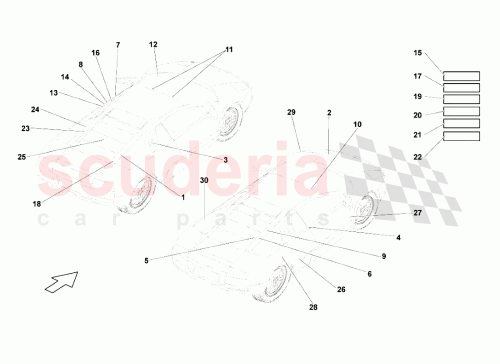 Part Diagram for Lamborghini 410010531G