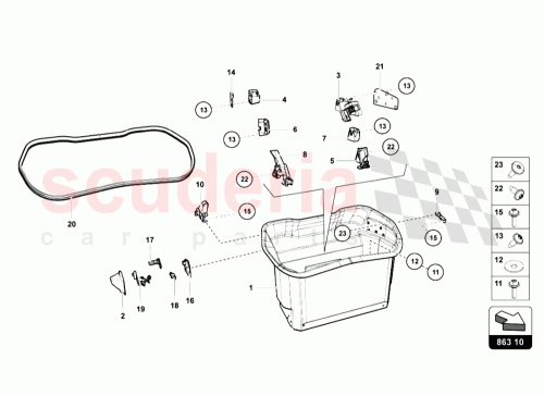 Part Diagram for Lamborghini 470971146