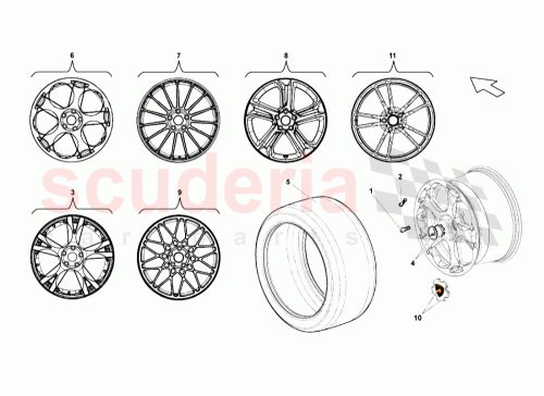 Part Diagram for Lamborghini 400601025AA