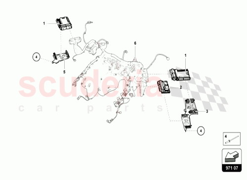 Part Diagram for Lamborghini 4T0907552A