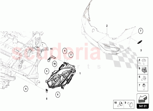 Part Diagram for Lamborghini N10017304