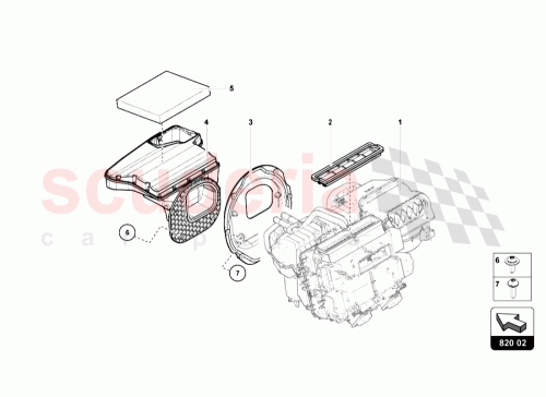 Part Diagram for Lamborghini 6Q0819653B