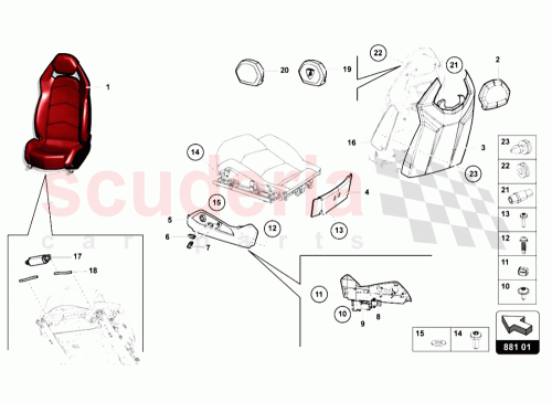 Part Diagram for Lamborghini 470881097G