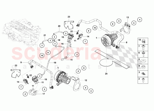 Part Diagram for Lamborghini 07M133106