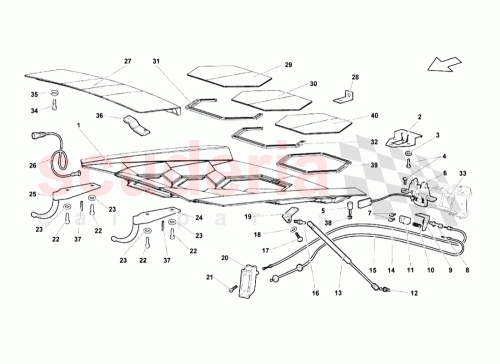 Part Diagram for Lamborghini 429827023