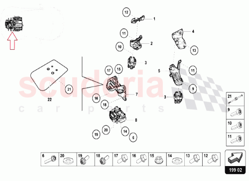 Part Diagram for Lamborghini 420199381AA