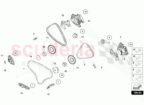 Part Diagram for Lamborghini 06E109077N