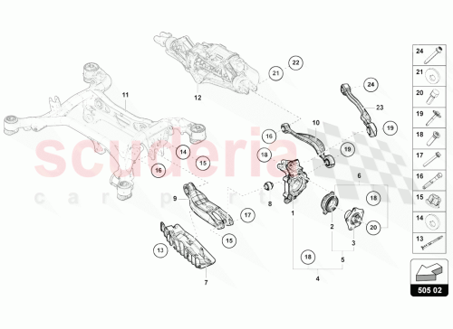 Part Diagram for Lamborghini N91236301