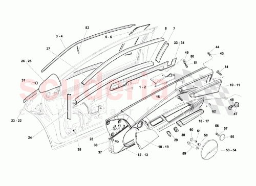 Part Diagram for Lamborghini 418868335