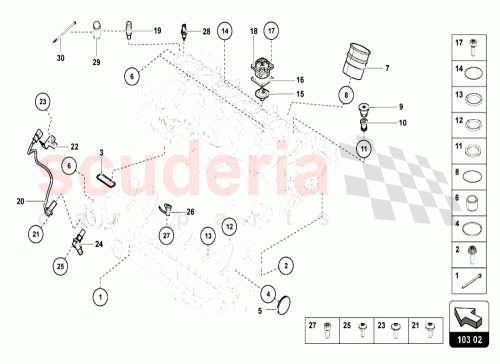 Part Diagram for Lamborghini N91096702