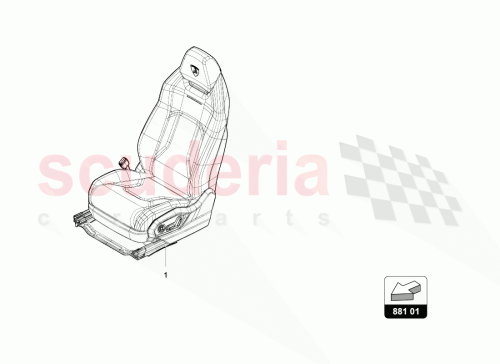 Part Diagram for Lamborghini 4ML881031