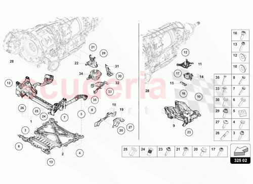 Part Diagram for Lamborghini WHT002305