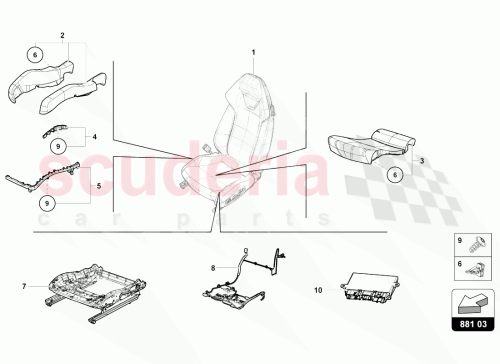 Part Diagram for Lamborghini 4T0898029