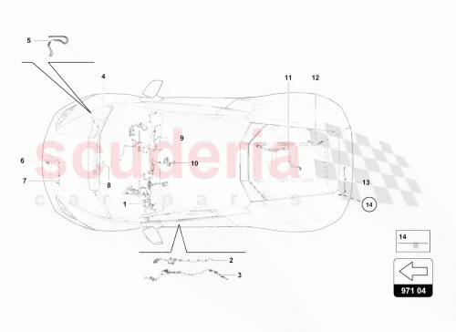 Part Diagram for Lamborghini 4T0971641A