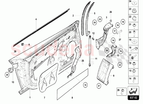 Part Diagram for Lamborghini 470831051G
