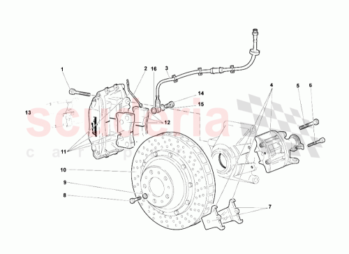 Part Diagram for Lamborghini 410615115D