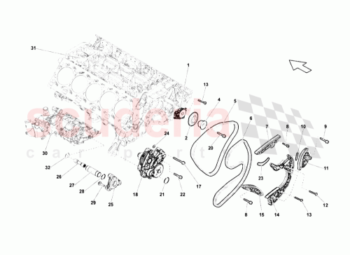 Part Diagram for Lamborghini 079109139L