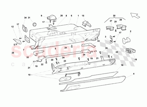 Part Diagram for Lamborghini 408857923B