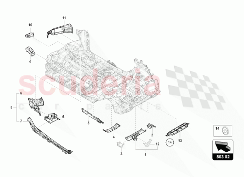 Part Diagram for Lamborghini 4M0803648B