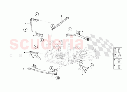 Part Diagram for Lamborghini 470813650B