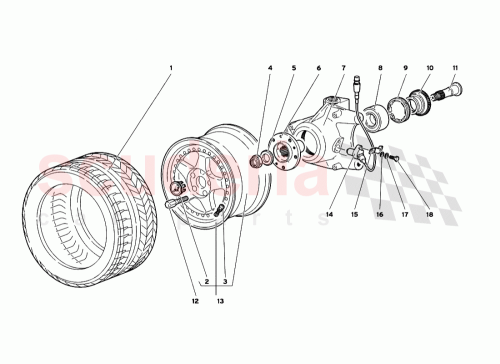 Part Diagram for Lamborghini 0051001075LB